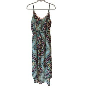 Maurices Geometric Print Hi-Low Maxi Dress – Size XXL